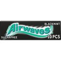 Airwaves Black Mint Sugar Free Chewing Gum x10 Pieces