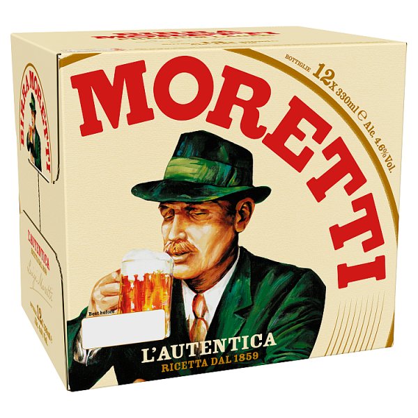Birra Moretti Lager Beer 330ml Bottles