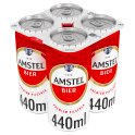 Amstel Beer Premium Bavarian Pilsener Style Lager 3.4% Cans 4 x 440ml
