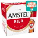 Amstel Beer Premium Bavarian Pilsener Style Lager 3.4% ABV Bottles 12 x 330ml