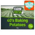 Farm Fresh 40's Baking Potatoes 15kg