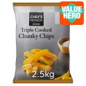Chef's Premium Triple Cooked Chunky Chips 2.5kg