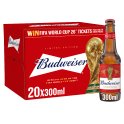 Budweiser Lager Beer Bottles 20x300ml