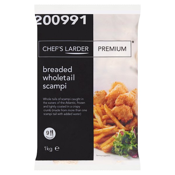Chef's Larder Premium Breaded Wholetail Scampi