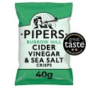 Pipers Burrow Hill Cider Vinegar & Sea Salt Crisps 40g