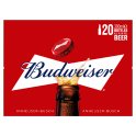 Budweiser Lager Beer Bottles 20x300ml