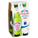 Peroni Nastro Azzurro 0.0% Italian Non-Alcoholic Beer 4 x 330ml Bottles