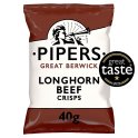 Pipers Great Berwick Longhorn Beef Crisps Grab Bag 40g