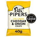 Pipers Lye Cross Cheddar & Onion Crisps 40g